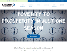 Tablet Screenshot of kickstart.org
